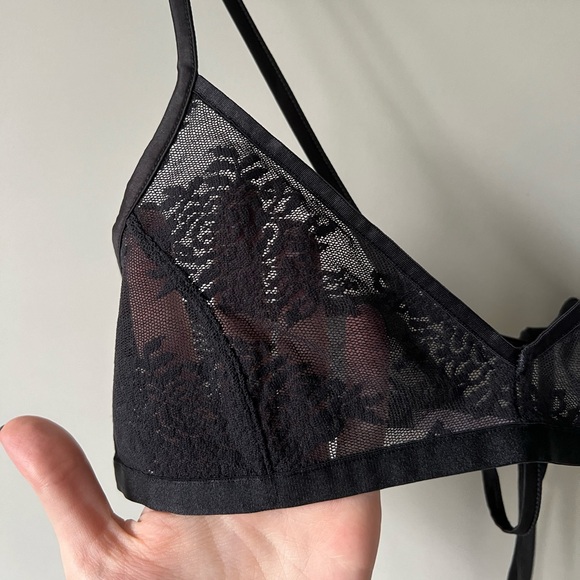 Savage X Fenty Black Lace Bra - Picture 3 of 5